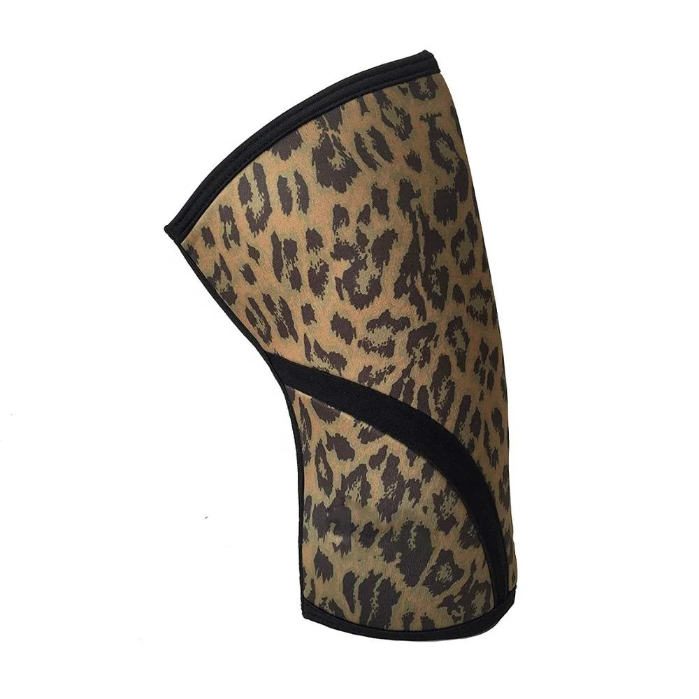 Leopard-x Knee Sleeves (1 Pair), 7mm Neoprene Compression Knee Braces, Great Support for Cross Training, Weightlifting