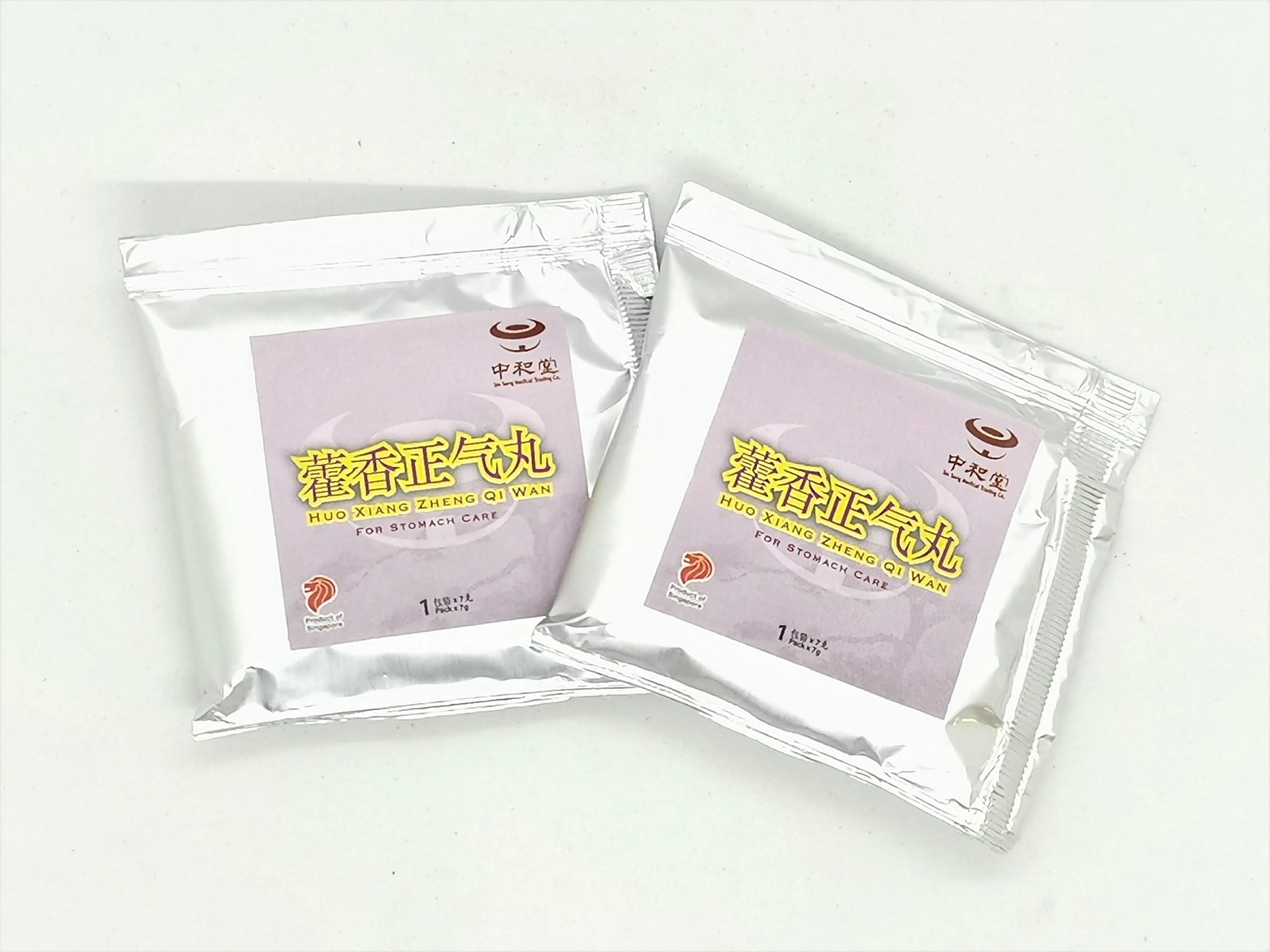 
All Ages Stomach Care 3 Pills Packs x 7g Shelf Life 1 Year Min Huo Xiang Zheng Qi Wan Singapore stomach Indigestion relief 