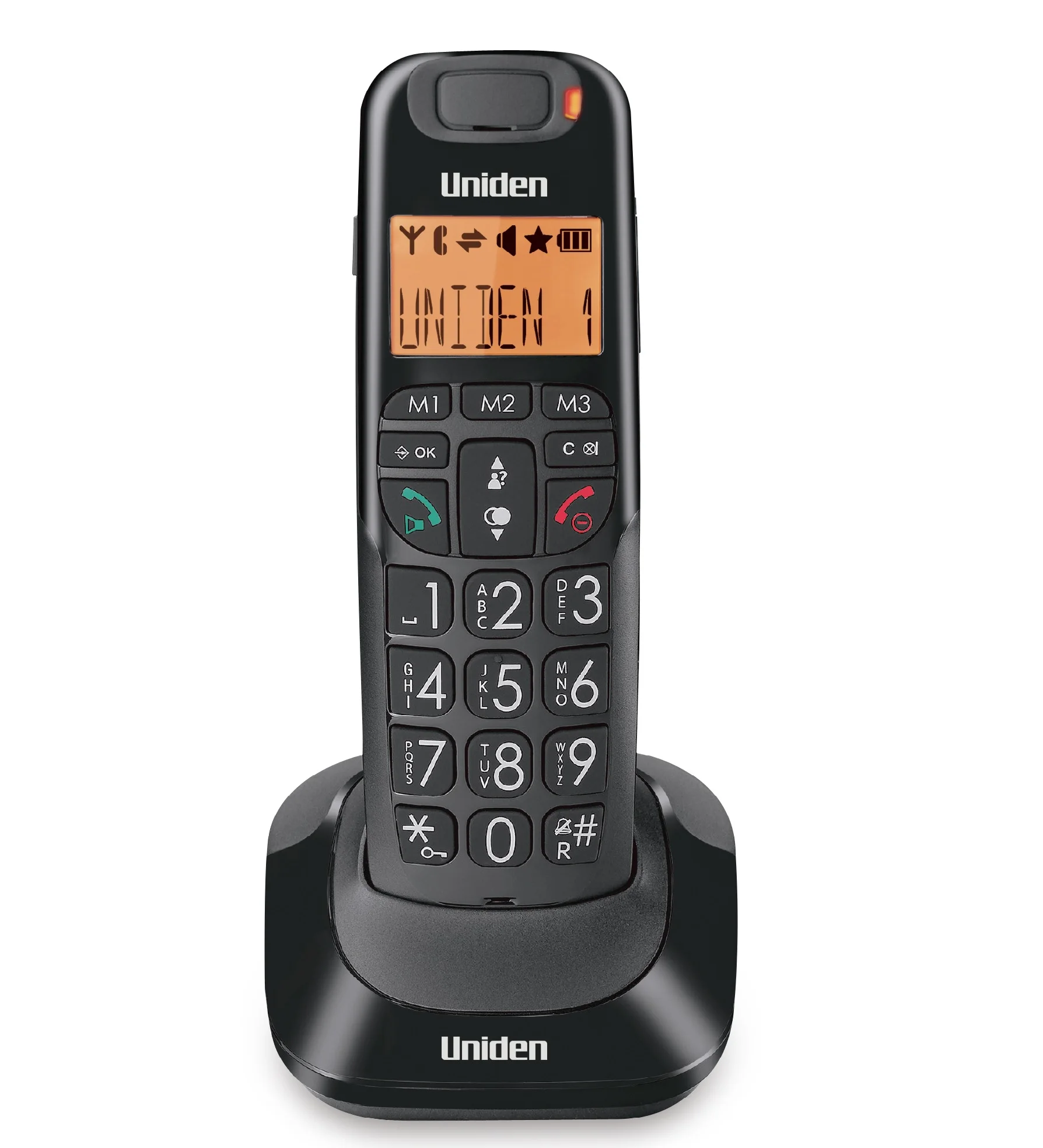 Uniden AT4105 Big Button Big Numbers and Audio Boost Cordless Phone