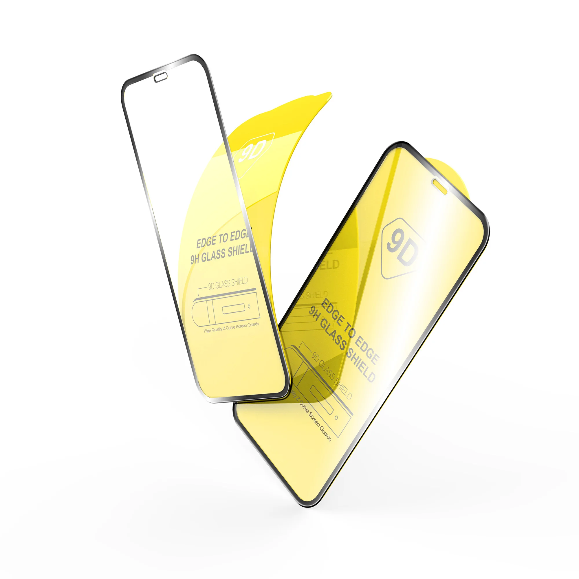  9h 5d 9D Full Cover Glue Tempered Glass Screen Protector Film Big Curved Edge for Ip Iphone 13 12 11 PRO X XS MAX XR