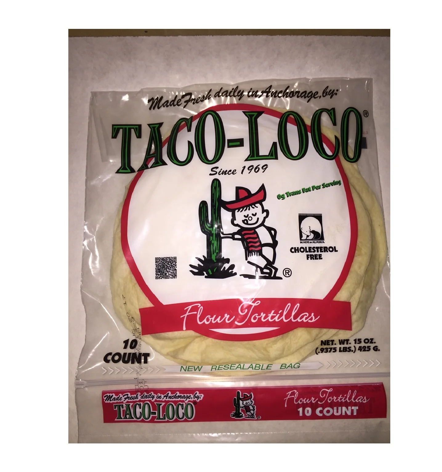 Tortillas Средний Taco Loco 8 дюймов мука номер модели