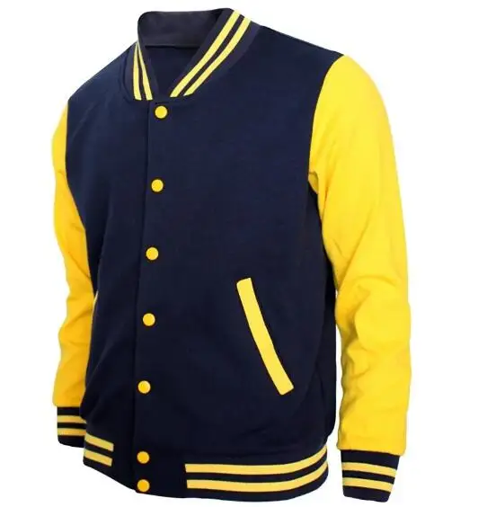 100% Wool Baseball Letterman Jacket Leather Sleeve Sports Varsity Jacket Low MOQ Custom Varsity Letterman Custom Embroidered