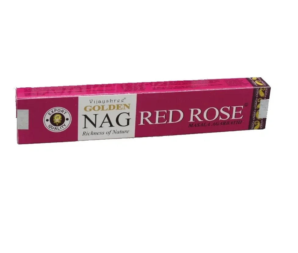 Private Label Nag Red Rose 15gram Indian Incense Sticks