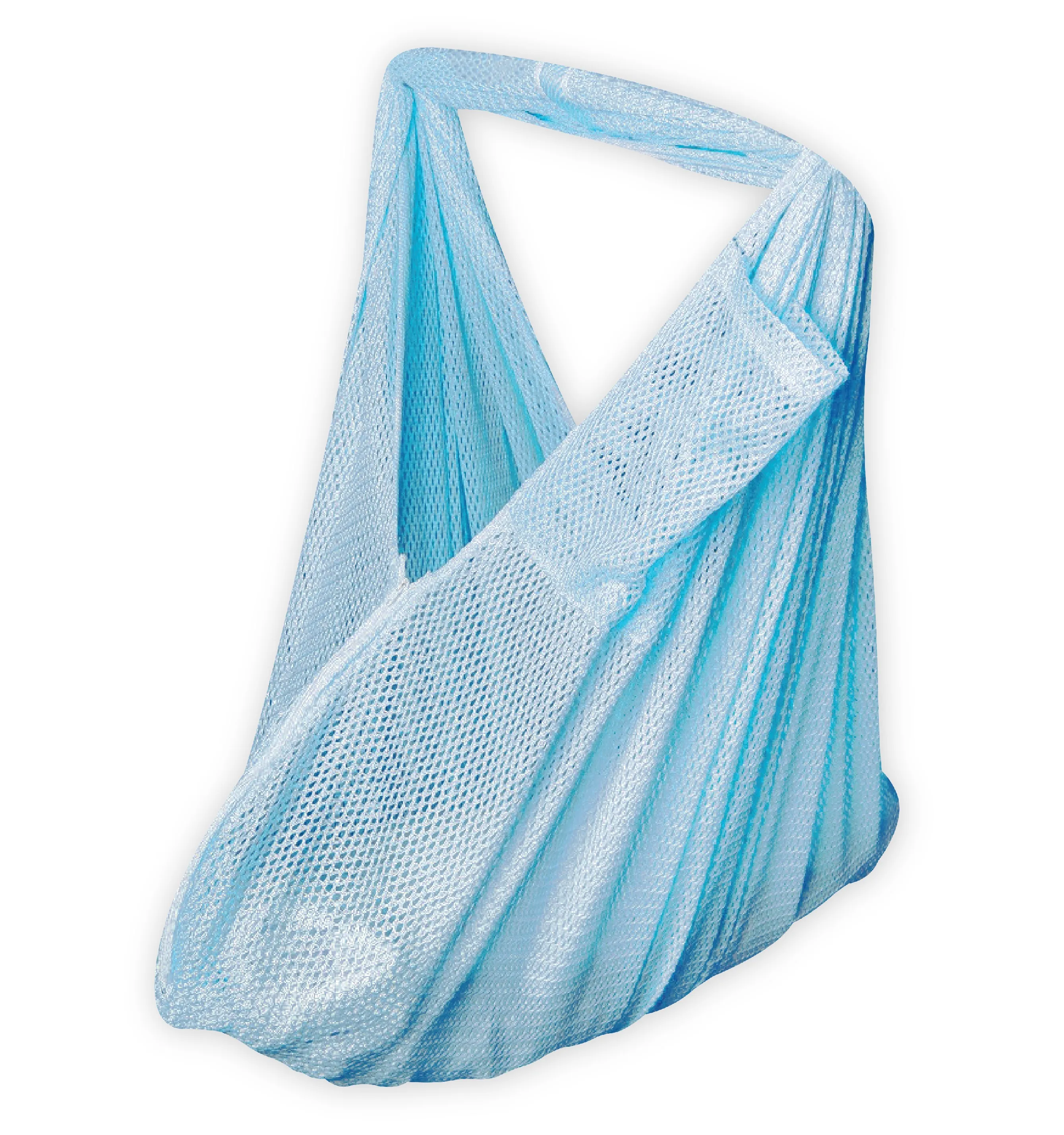 Детская колыбель FIFFY с хорошей вентиляцией, колыбель с сеткой, детская колыбель на молнии (синий)