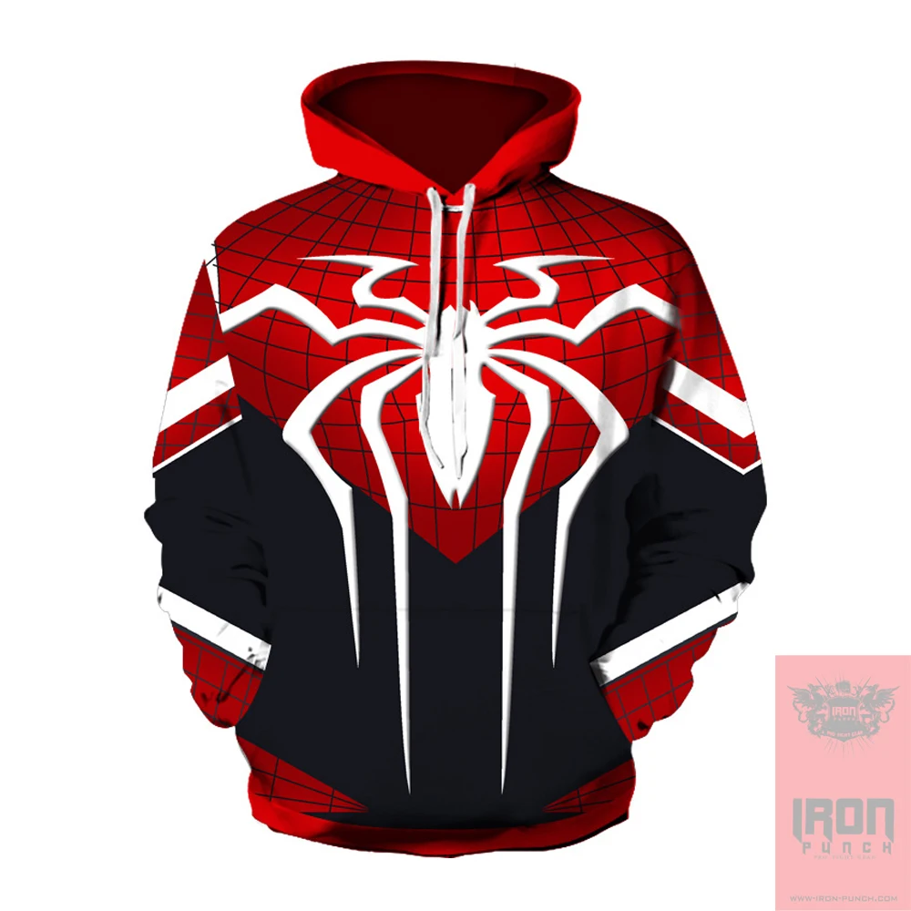 3D Print Superhero Movie Infinite War Cos Marvel Movie Super Hero Hood Pullover Loose Hoodie