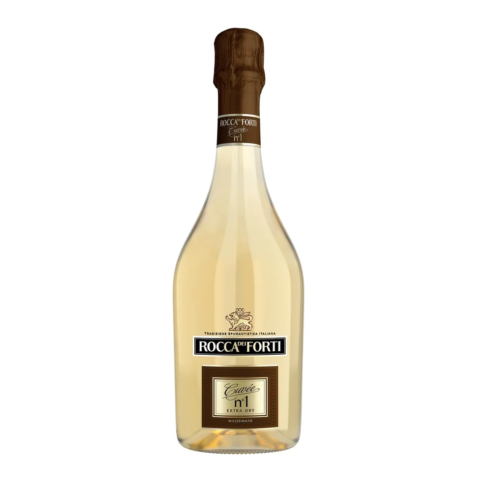 Итальянское Сверкающее вино Rocca dei Forti Cuvee n.1 Экстра сухие millesimanto 750 мл стеклянная бутылка поставка