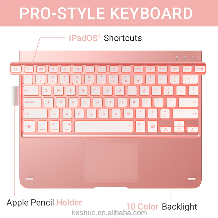 
US warehouse Keyboard Led Magic Case Tablet Keyboard for iPad Pro 129 