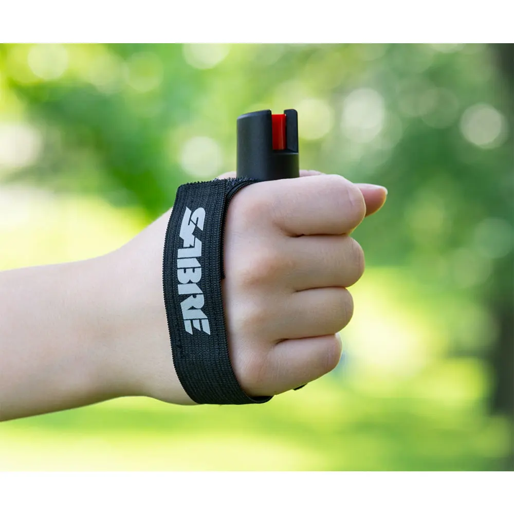SABRE Runner Pepper Gel With Adjustable Hand Strap, 35 Bursts (5X the Competition), 12-Foot (4-Meter) Range Black