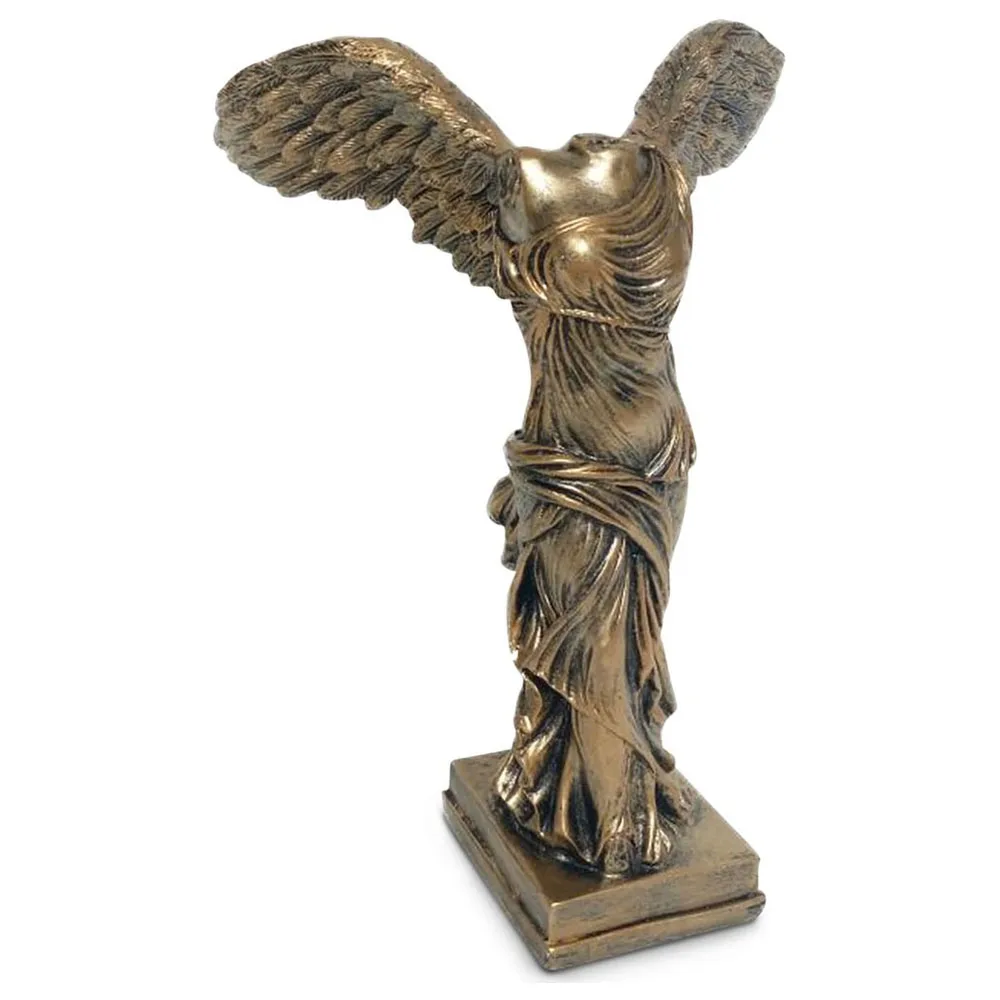 Baroque Royal Winged Victory of Samothrace Statue Nike Greek Goddess Louvre Museum Replica Heavy Resin Sculptures and Statuettes