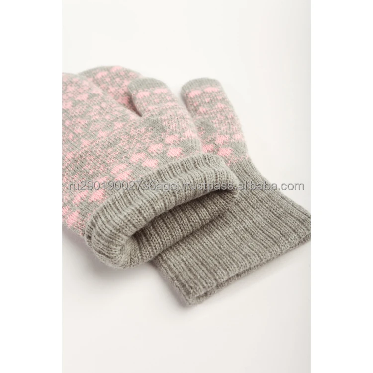 Высококачественные Женские Вязаные варежки для зимы, изготовленные из высококачественного козьего пуха, от производителя, зимние вязаные варежки