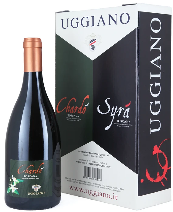 Белое вино Премиум-Качества, итальянский шардонне ди Тоскана I.G.T. CHARDO «Подарочная коробка»