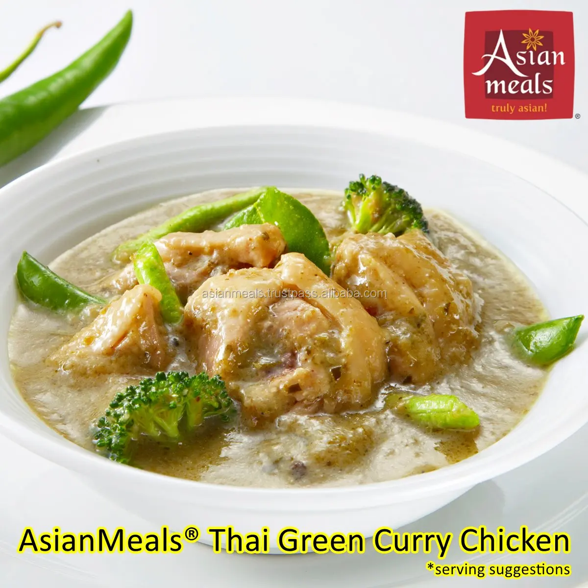 Top Quality Delicious Instant Cooked Thai Green Curry Paste with Exotics Spicy Taste Become Very Homey Thai Dish In Malaysia