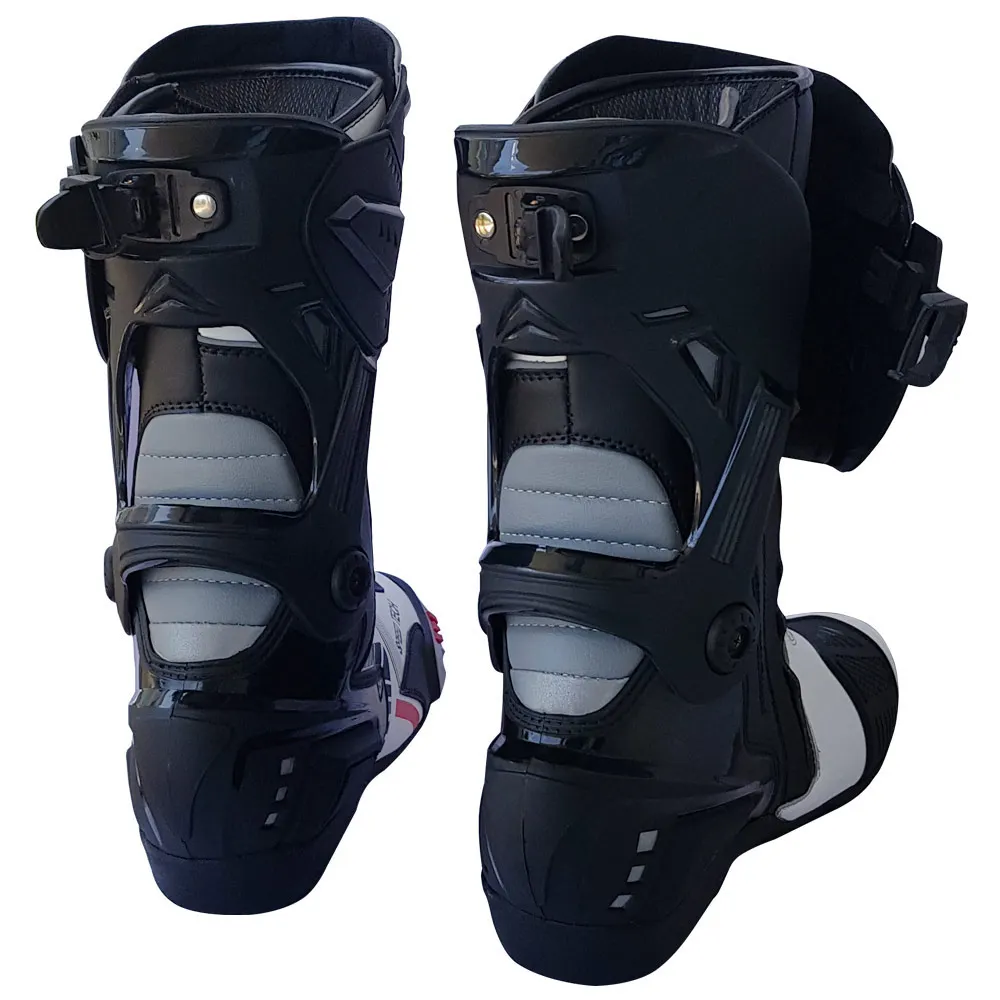 Top Selling Unisex Sports Style Leather Motorcycle Boots Racing Motorbike Shoes Breathable For Motorcyclist