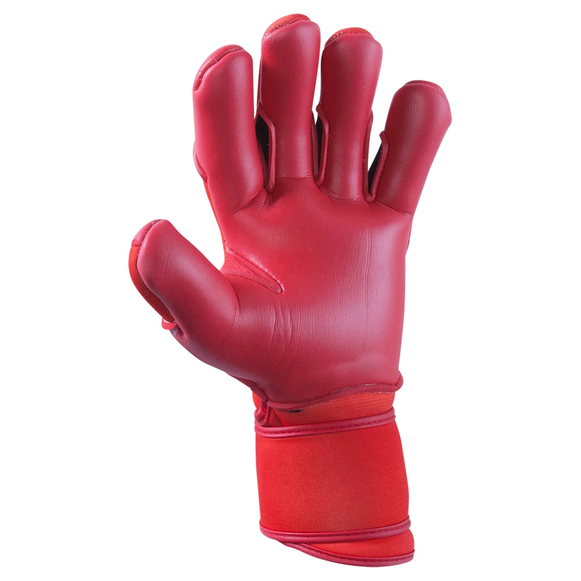 Bright color Latex sport goalkeeper gloves Soccer Goalie Gloves with rubber punch zone hybrid cut German latex professional