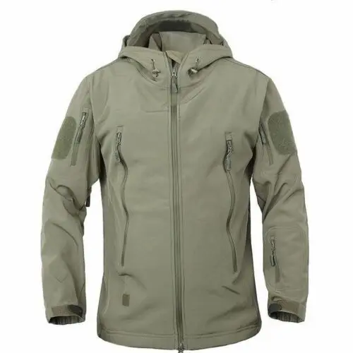 Soft Shell Tactical Jacket For Men Wholesale Waterproof Windbreaker Outerwear Solid Colors New Design Soft Shell Jacket