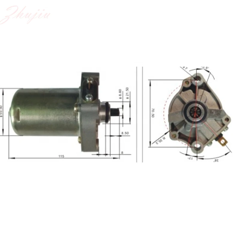 Motorcycle Starter Motor OEM Color Origin Fit Year High Quality Electric Starter Motor Accessories
