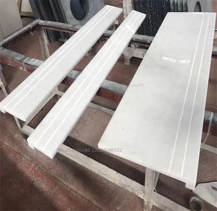 Polished Surface Finishing White Calcite Marble Stones And Slabs Stair Floor Tiles Cut From Vietnam Manufacturer