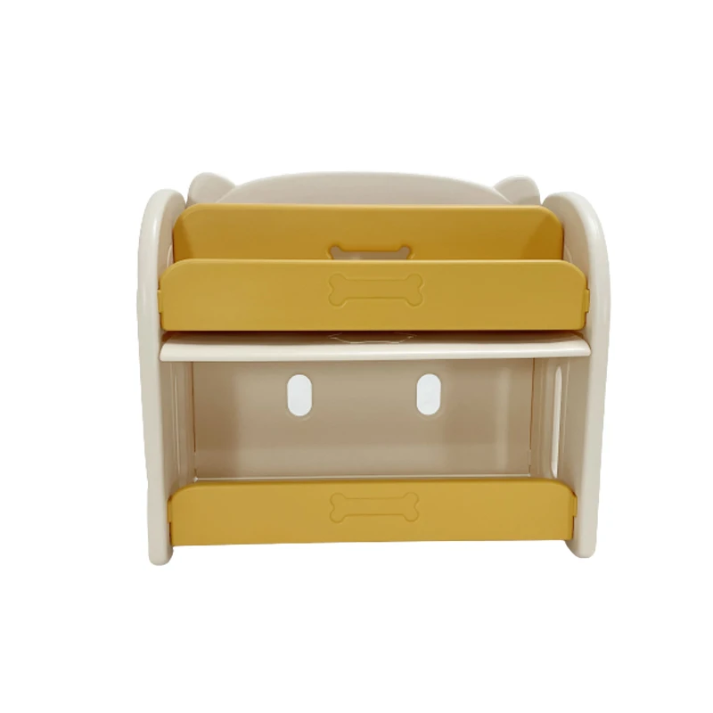 2 In 1 Multi-function Friendly New Type Plastic Kids Storage Toy Shelf Book Shelves With Bins For Home
