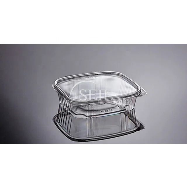 SL-24 Fuit Vegetable Salad Packaging Box / Food Clear Plastic Lid Deli Container