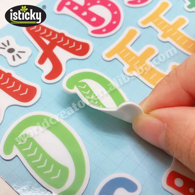 
TPR Reusable Alphabet Stickers Gel Sticker 