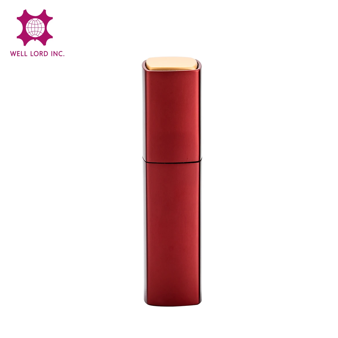 Glamorous red square shape perfume atomizer 8ml/10ml twist up refillable mini perfume bottle
