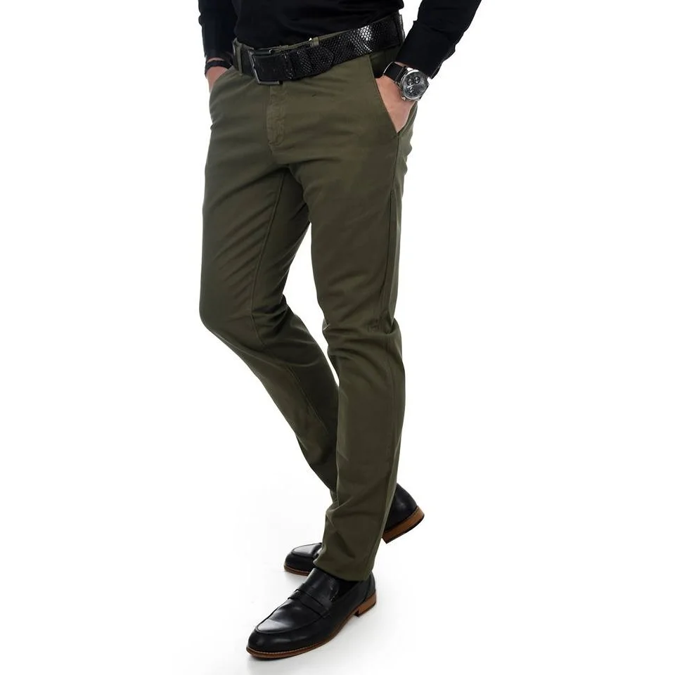 Wholesale Price High Quality Solid Straight Skinny Slim Fit Plain Formal Chino Trousers Pant For Men From Bangladesh