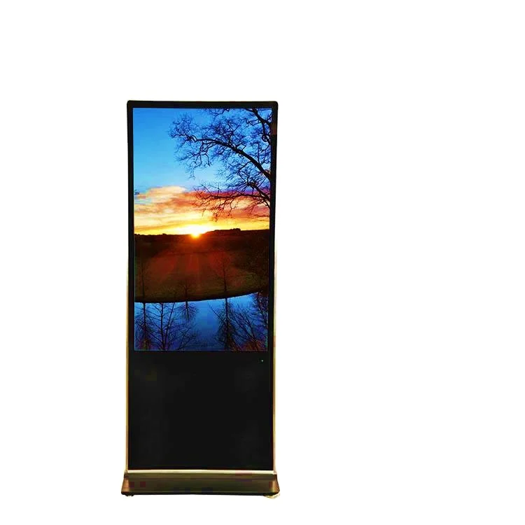 electronic supermarket information shelf display digital media ad split-screen floor stand function Virtual Projection Screen