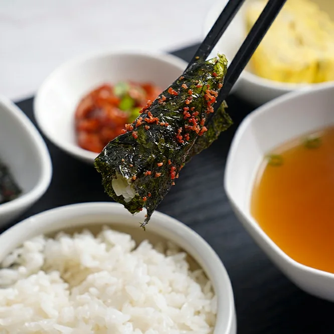 Korea mentaiko curry pepper seasoned dried seaweeds snack laver