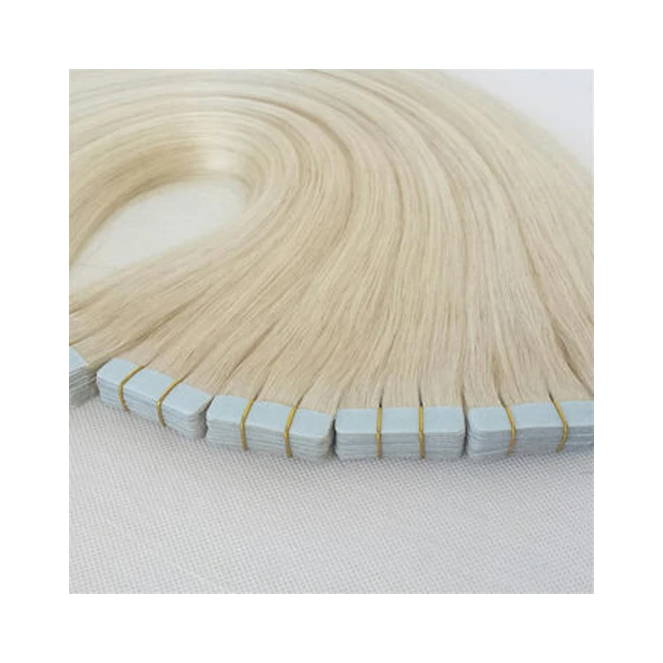 European Double Drawn Russian Human Hair Tape Hair Extension, High Quality Natural Remy Tape In raw Hair Extension