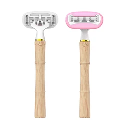Newest Product Lady Bamboo Fibre Material Razor 5 Blade Razor For Women