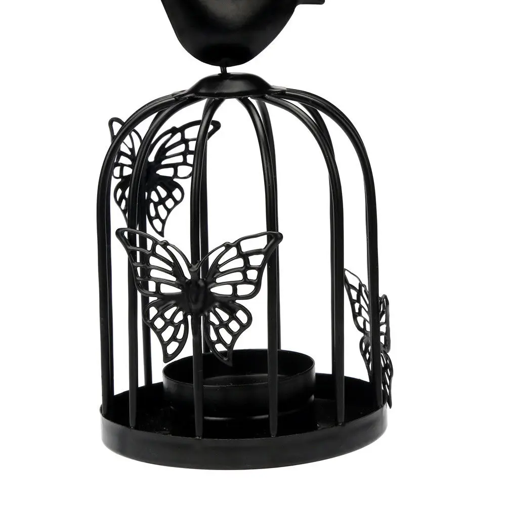 Metal Hanging Bird Butterfly Cage Tea Light Candle Holder For Home Garden Decoration Indian Handmade Customize Wholesale Price