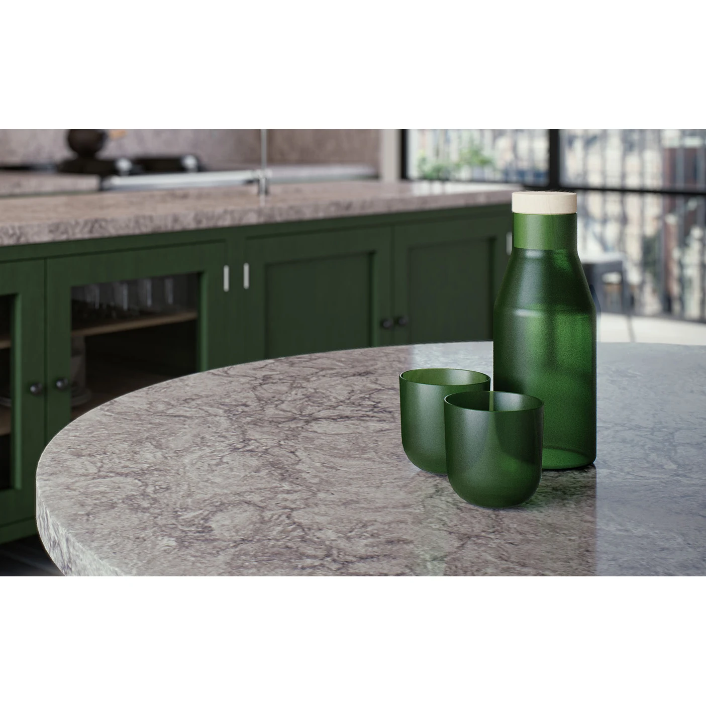 Искусственный кварц Ceasarstone остров стол