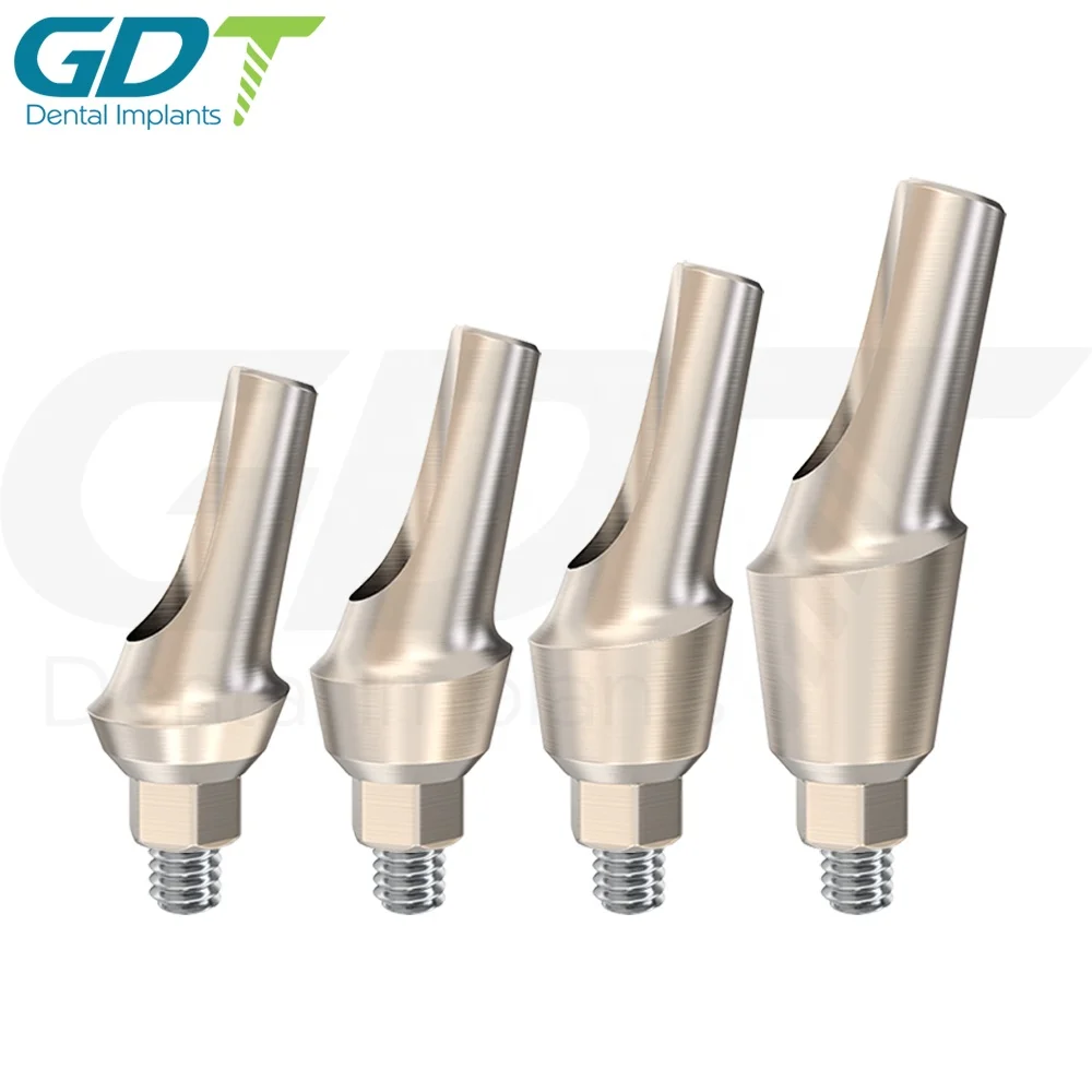 Titanium Anatomic Angulated Abutment 15 degree Internal Hex Connection, Dental Implant