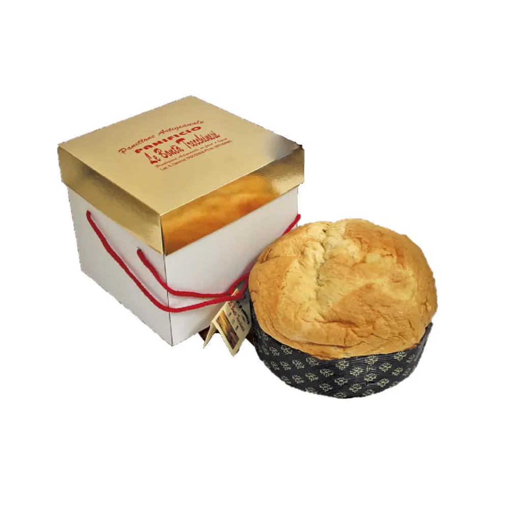 Factory Price Artisanal 1Kg Panettone Filled with Lemon - Italian Traditional Christmas Cake Customizable -