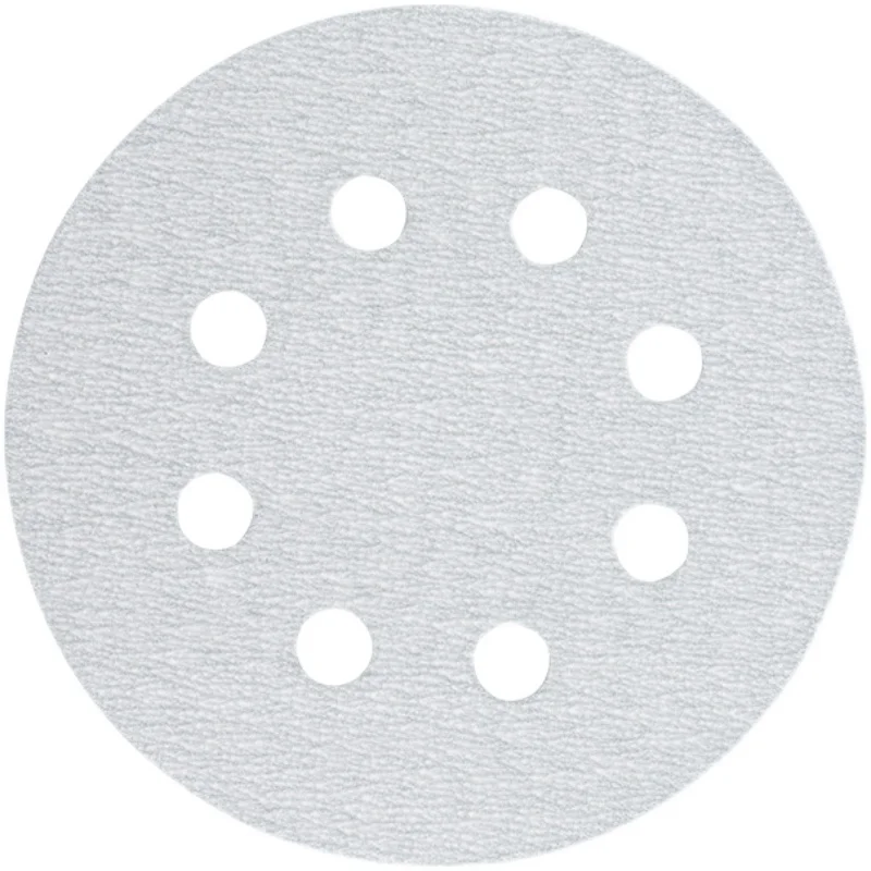 Китай производитель konaflex-Платиновый белый 5 дюймов (125 мм) с 8 отверстиями для пыли крючок и петля шлифовальный диск