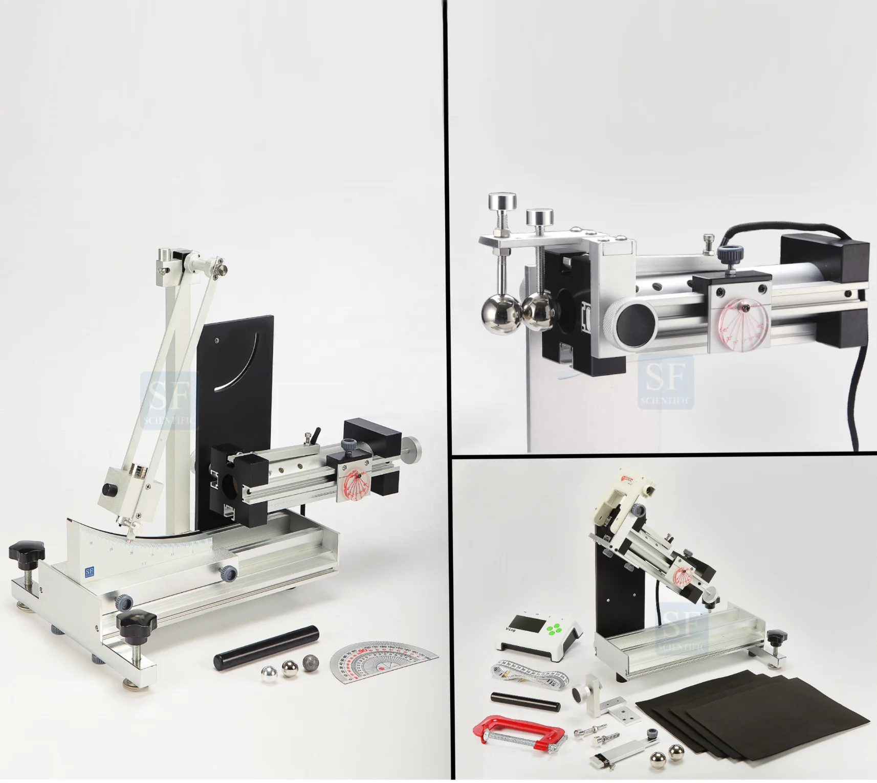 (TAIWAN) Projectile Motion and Ballistic Pendulum set for physics trajectory parabola uniform acceleration inelastic collision
