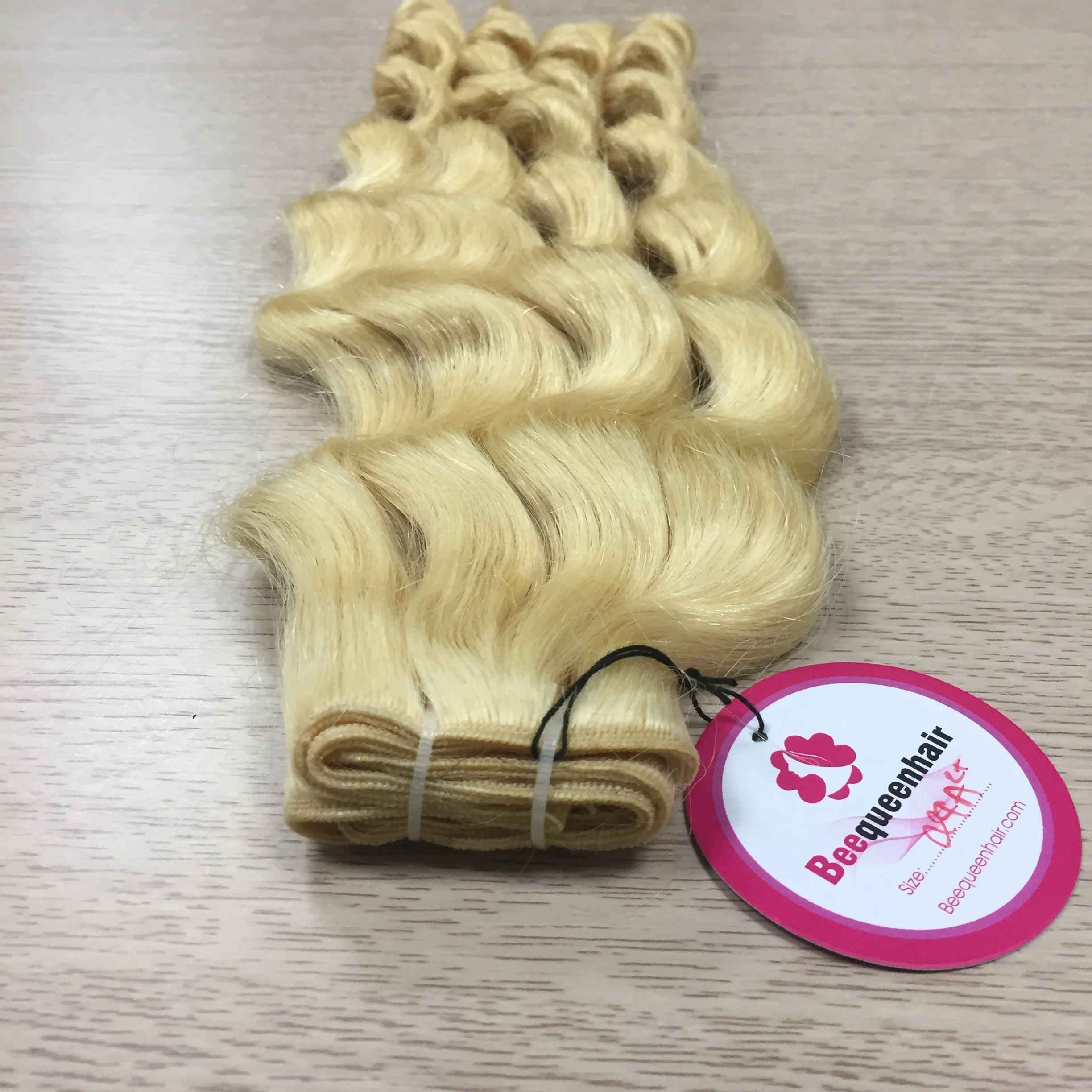 
Wholesale Body Wavy Blonde Brazilian Human Hair Weave 