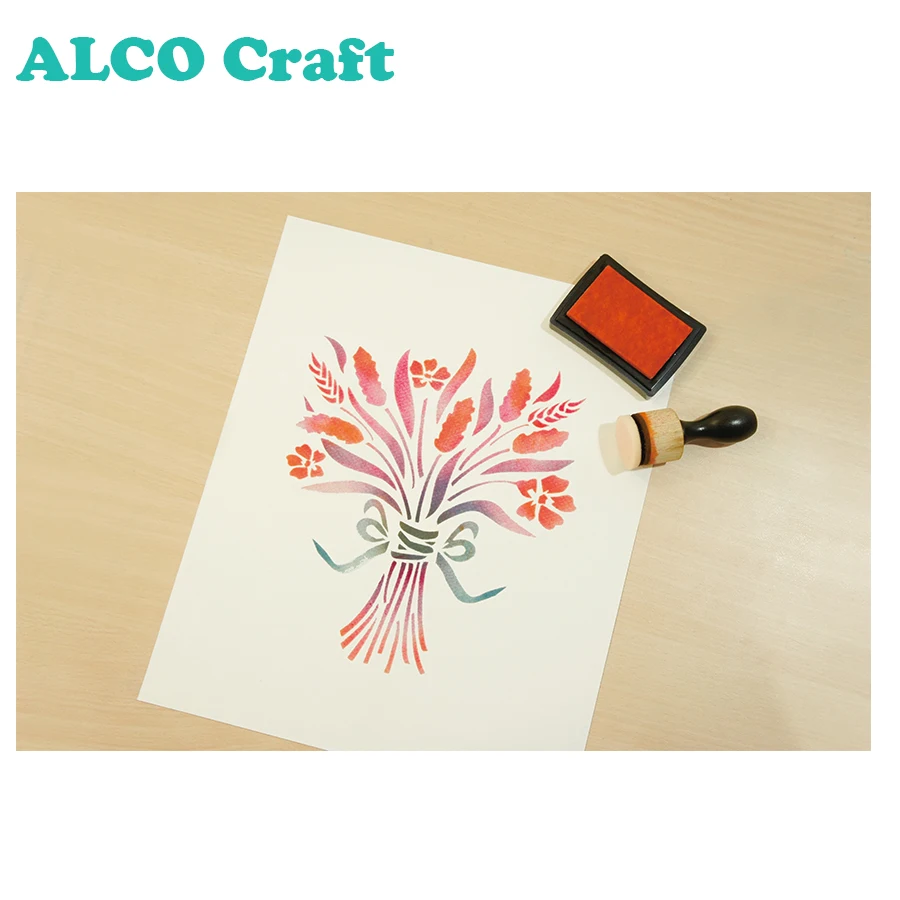 8x8 inch custom stencil template for craft