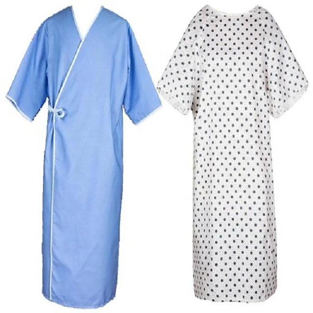 Patient Gowns plain and printed