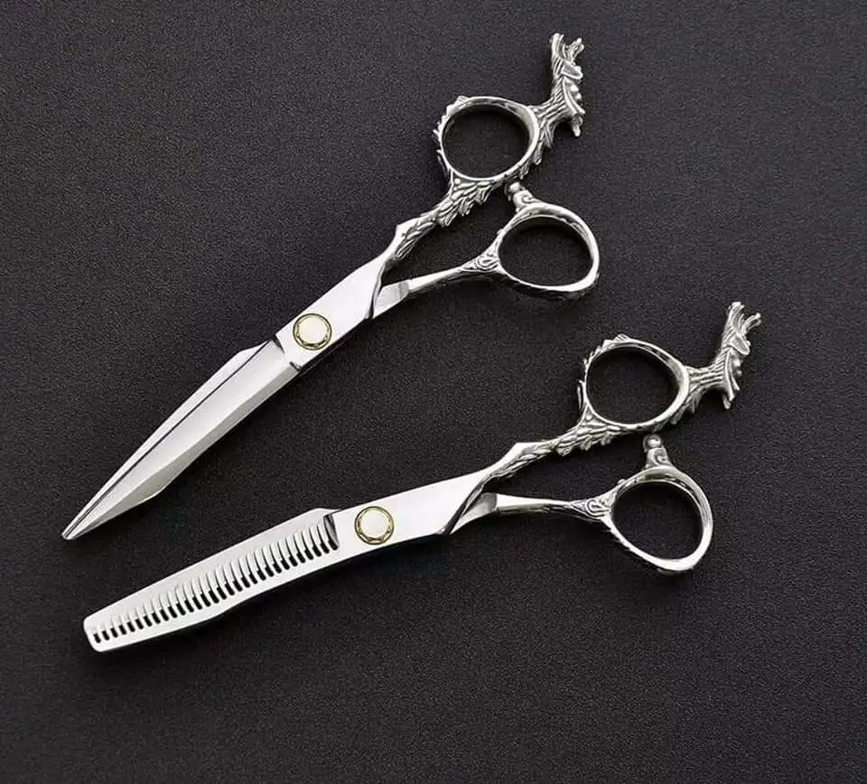 
F_G Proffesional Hairdressing Barber Salon Scissor Hair Cutting Barber Scissor Stainless Steel Multi Colors/J2 Steel 