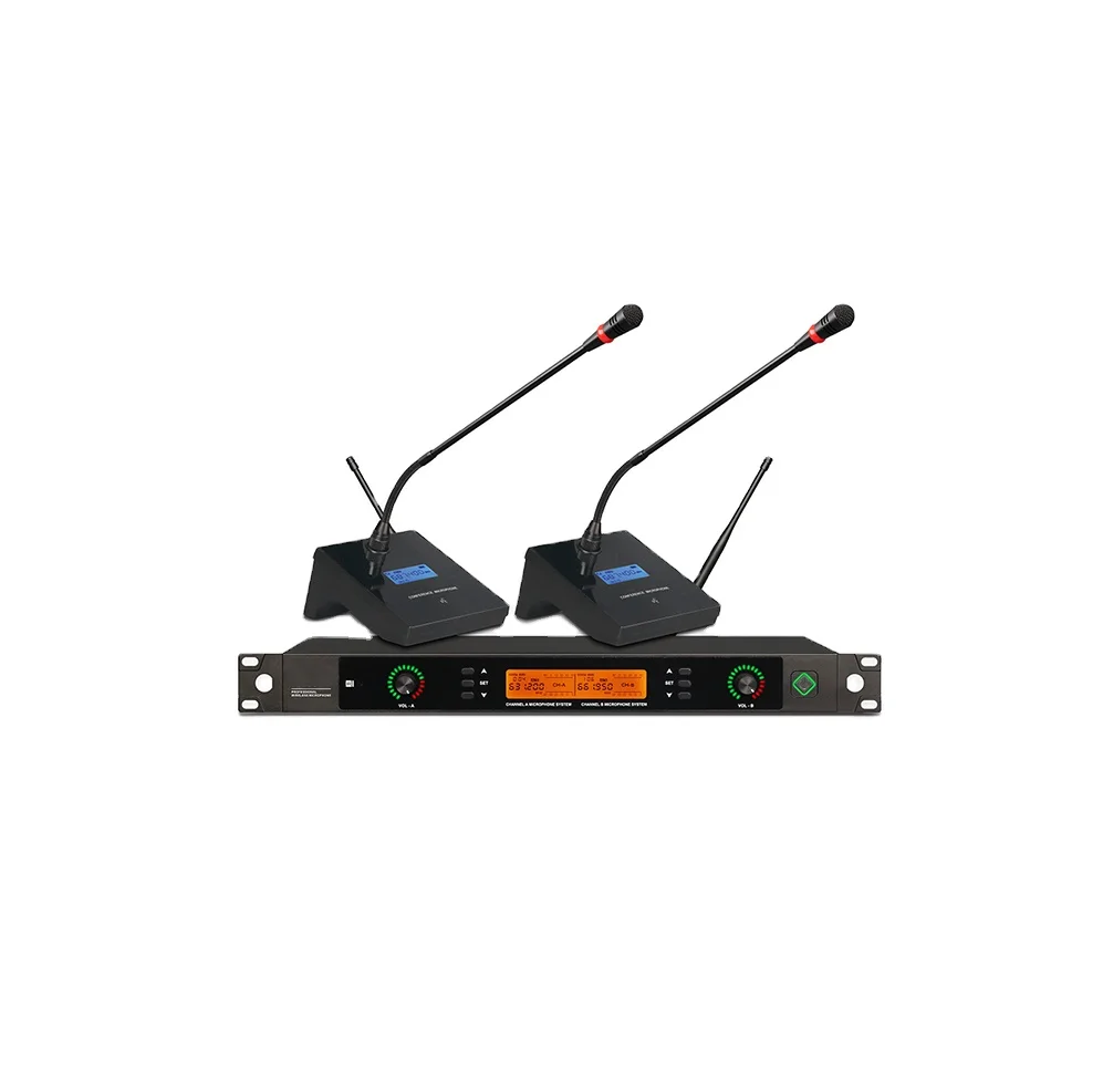 Uhf Wireless Conference System Conference Microphone Bosch System with Dual Channel