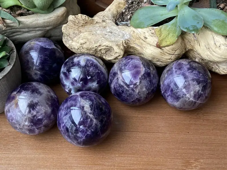 Natural Amethyst  Spheres Ball  Crystal Sphere Gemstone Ball Healing Sphere From elegant agate