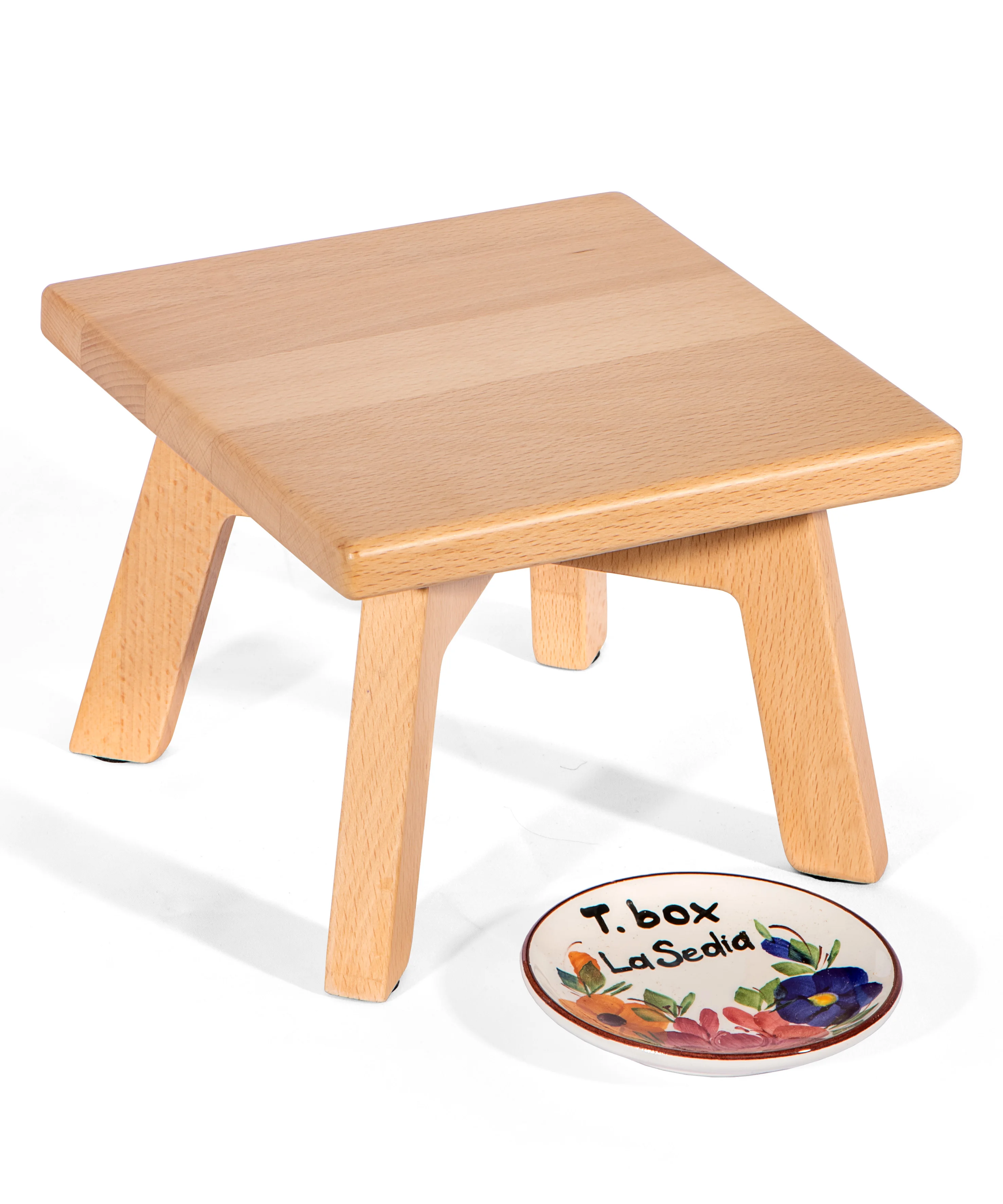 SMALL FOLDING WOODEN STOOL
