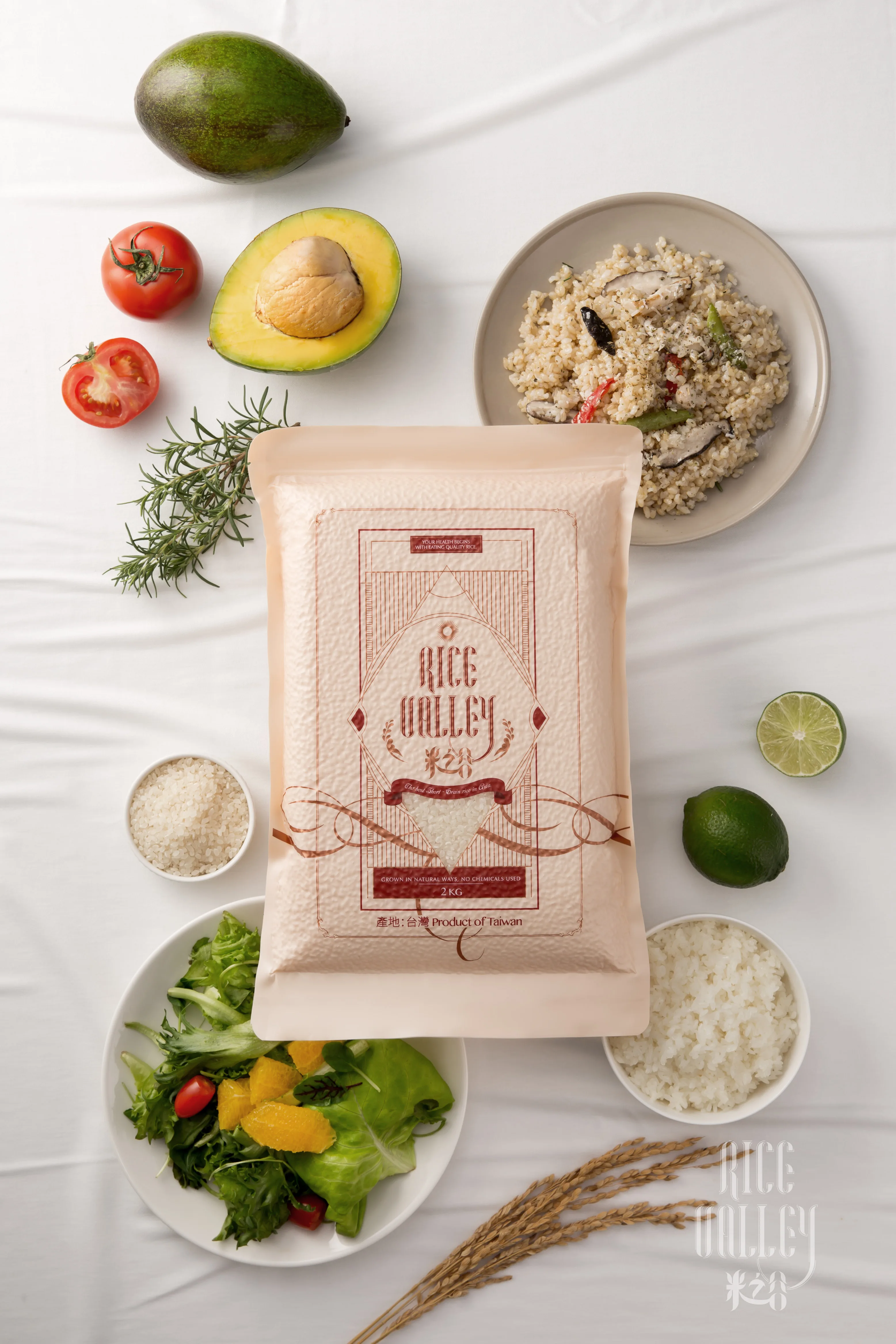 Рисовые суши с длинным зерном и белым жемчугом