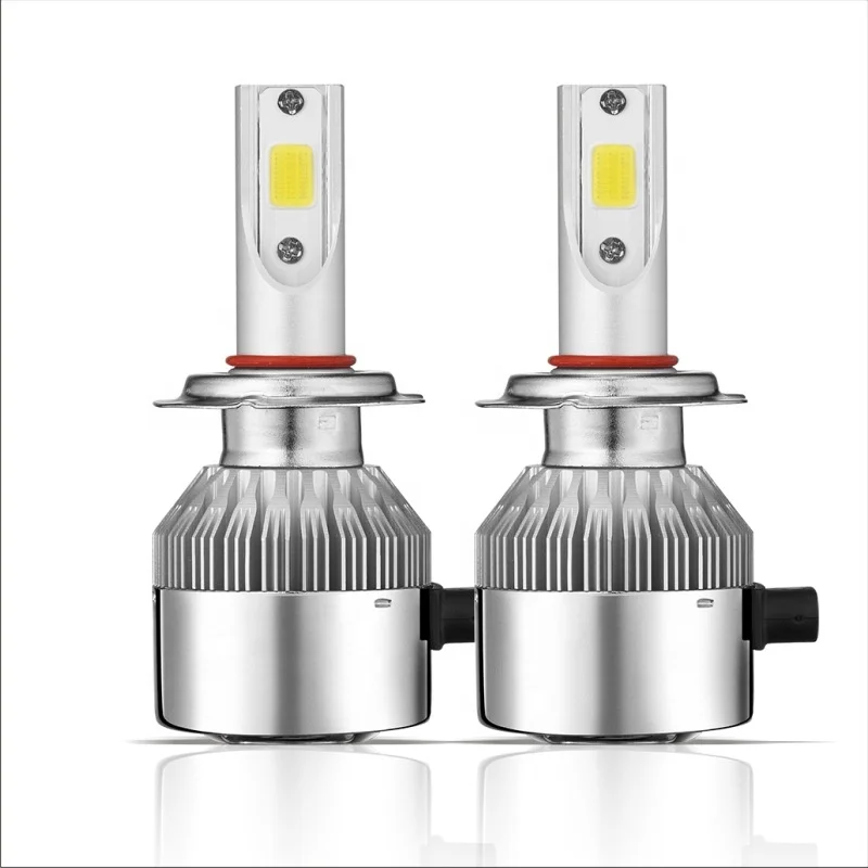 
HyperLight plug and play fan cooling auto lighting system 6000K 12V led h7 headlight 8000lm C6 led lighting for car 