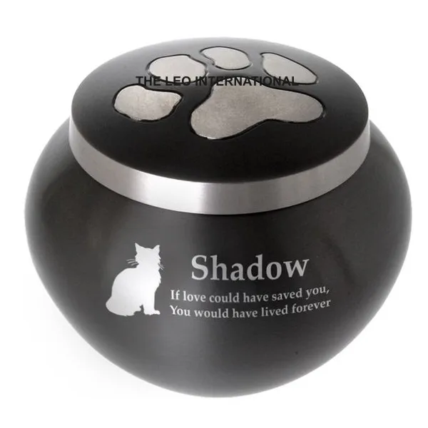 Pet Urns and Aluminum Metal For Dogs Cats Burial Funeral Keepsake Memorial Ashes Container Jar Pot 3x3x5 Inch