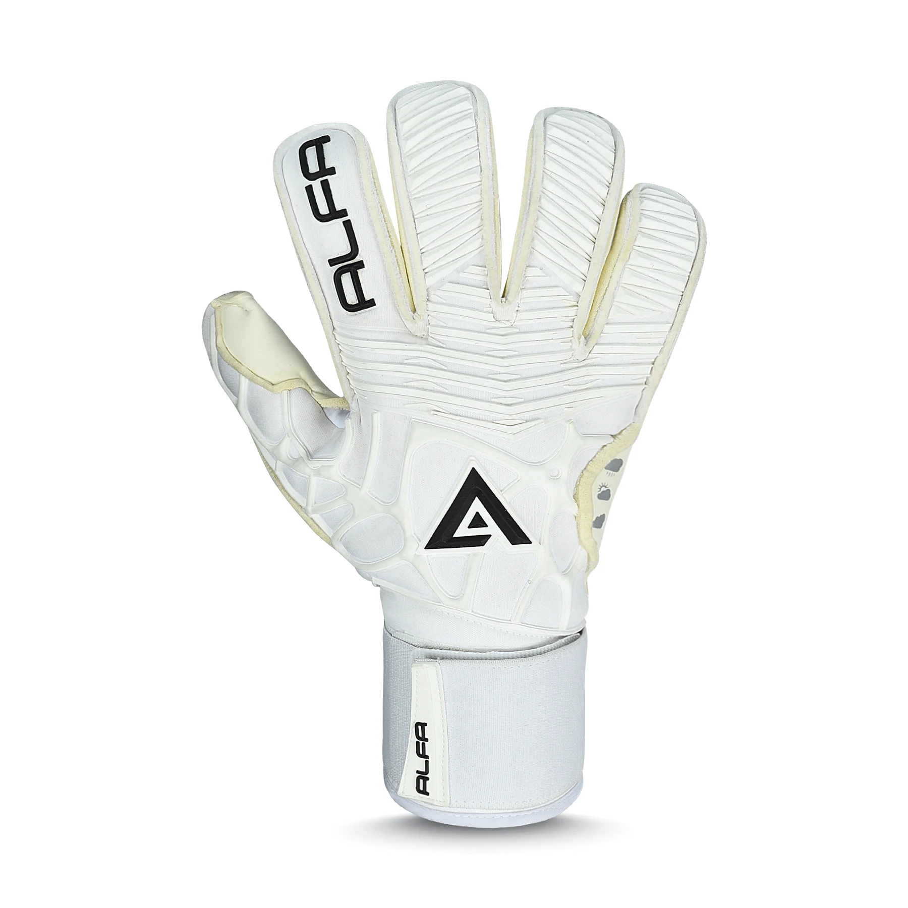 New German Goalkeeper Gloves Palm Goal Keeper gloves/4 mm Alpha Logo Goalkeeper Gloves