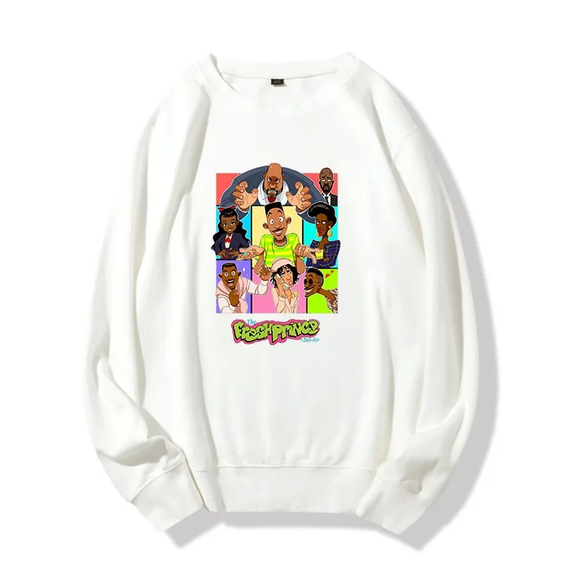 Wholesale Hot Sale Funny Graphic Sweatshirt Unisex Casual Mens Women The Fresh Prince Hip Hop Pullover Hoodie Sweat Shirt