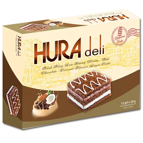 336G HURA DELI CHOCOLATE - COCONUT FLAVOUR