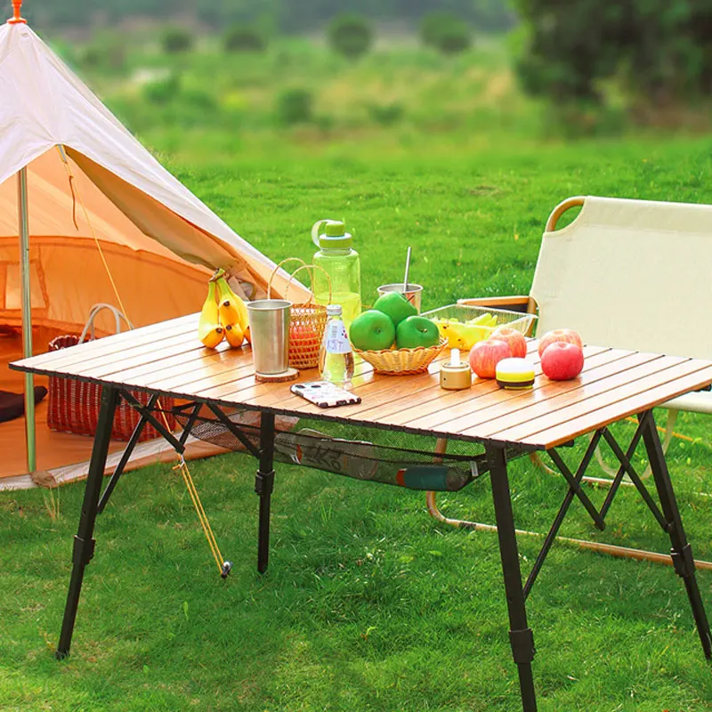 Customisable Manufacturer New Multi Portable Wood BBQ Outdoor Folding Table Camping